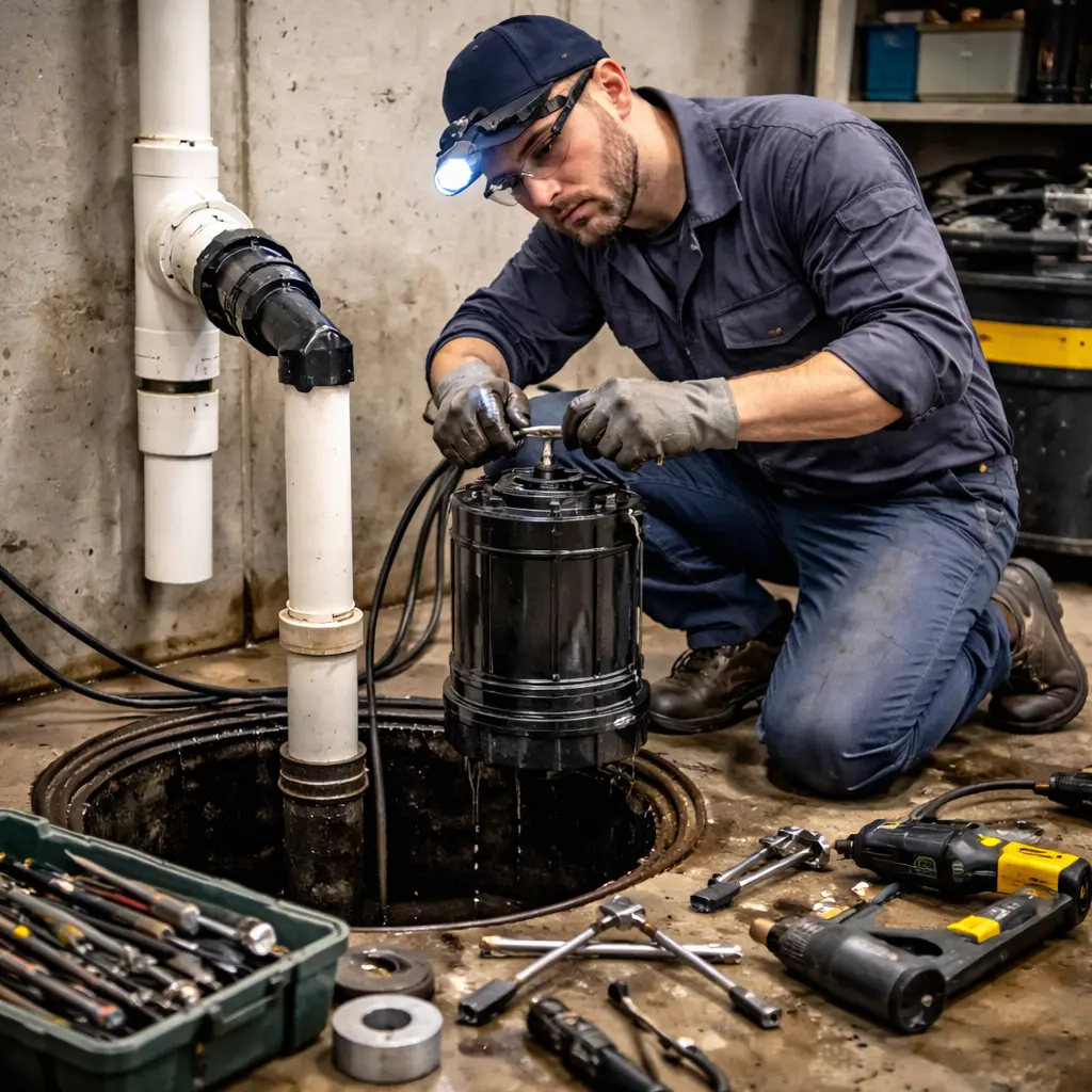 Installation pompe de puisard La Prairie
